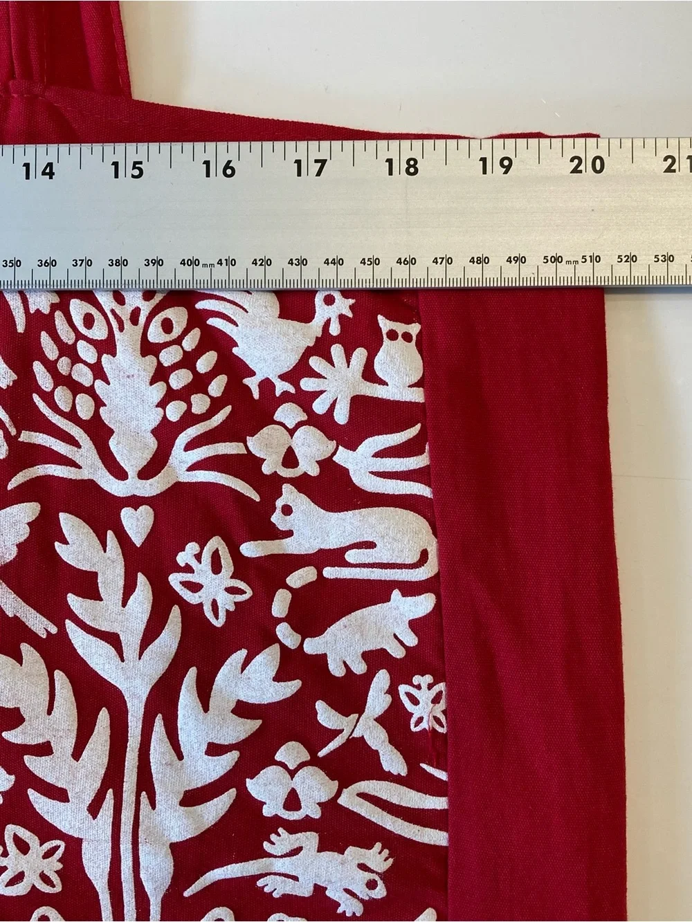 Nwot HOTEL XCARET MEXICO Tote Bag Red-White Animal Graphic